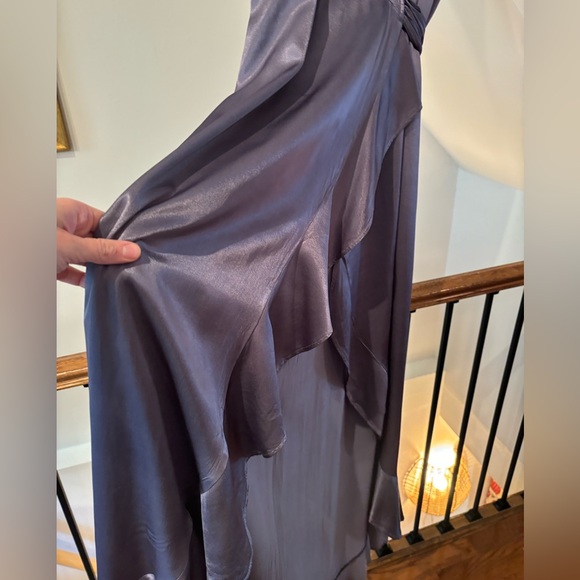 BHLDN Ghost London Phoebe Dress - Blue/Purple/Grey Silky Gown - Size S/M - Picture 6 of 13